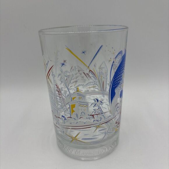 WALT DISNEY WORLD 25th ANNIVERSARY "REMEMBER THE MAGIC" MICKEY MOUSE Glass 1996 - Picture 3 of 9